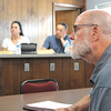 Big Stone Gap resident Anthony Scales expresses concerns to the town Planning Commission.  KENNETH CROWSON PHOTO