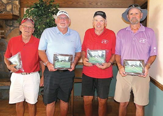 Spartan Flight, First Place: Butch Goodnough, Greg Perry, Carroll Dale and Phil Lee.