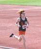 Chad Douglas rounds the track in his bronze medal performance in the 1600m run. SUBMITTED PHOTO