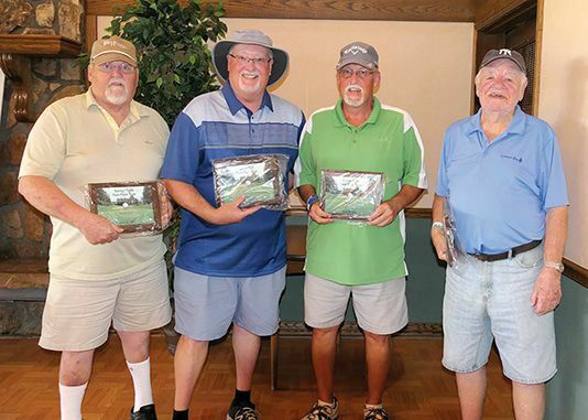 Warrior Flight, First Place: Vadis Shupe, Ernie Ward, Clark Helton and Rick Taylor.