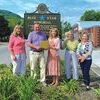 Big Stone Gap Mayor Gary Johnson has issued a proclamation designating June 6-12 as National Garden Week. Garden Club members pose for a photo receiving the proclamation. Left to right are Paxton Allgyer, Town Manager Stephen Lawson, Ruth Ann Price, Betty Fleenor and Andrea Meador.   GARY HARRIS PHOTO