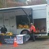 Feeding Southwest Virginia’s Mobile Marketplace was set up outside Inman Baptist Chapel Tuesday afternoon. The mobile marketplace provides affordable groceries in underserved communities.  It will be in Inman every fourth Tuesday between 1:30 p.m. and 3:30 p.m.  TERRAN YOUNG PHOTO