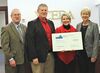 Left to right are VCEDA Executive Director/General Counsel Jonathan Belcher; Southwest Virginia Community College President Tommy Wright; SWCC Vice President of Institutional Advancement Susan Lowe; and Mountain Empire Community College President Kris Westover.  VCEDA PHOTO